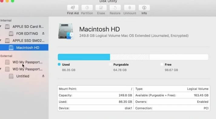 Format external hard drive for mac os